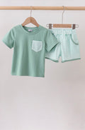 Sage Gingham Set