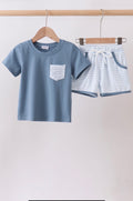 Blue Gingham Set