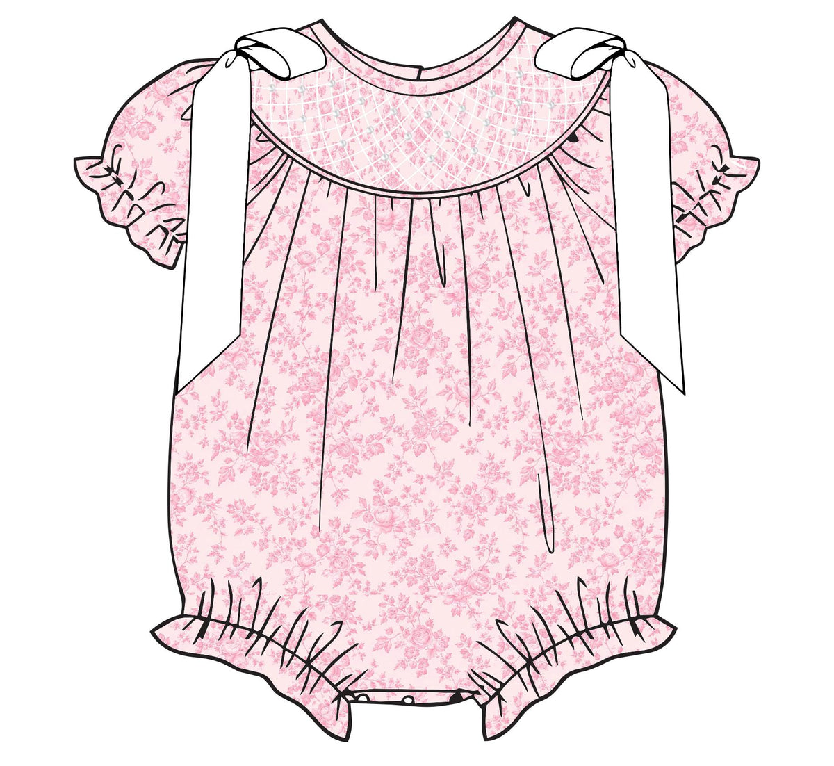 Pink Garden w/ Pearl Detail {SPRING PRE ORDER SB9}