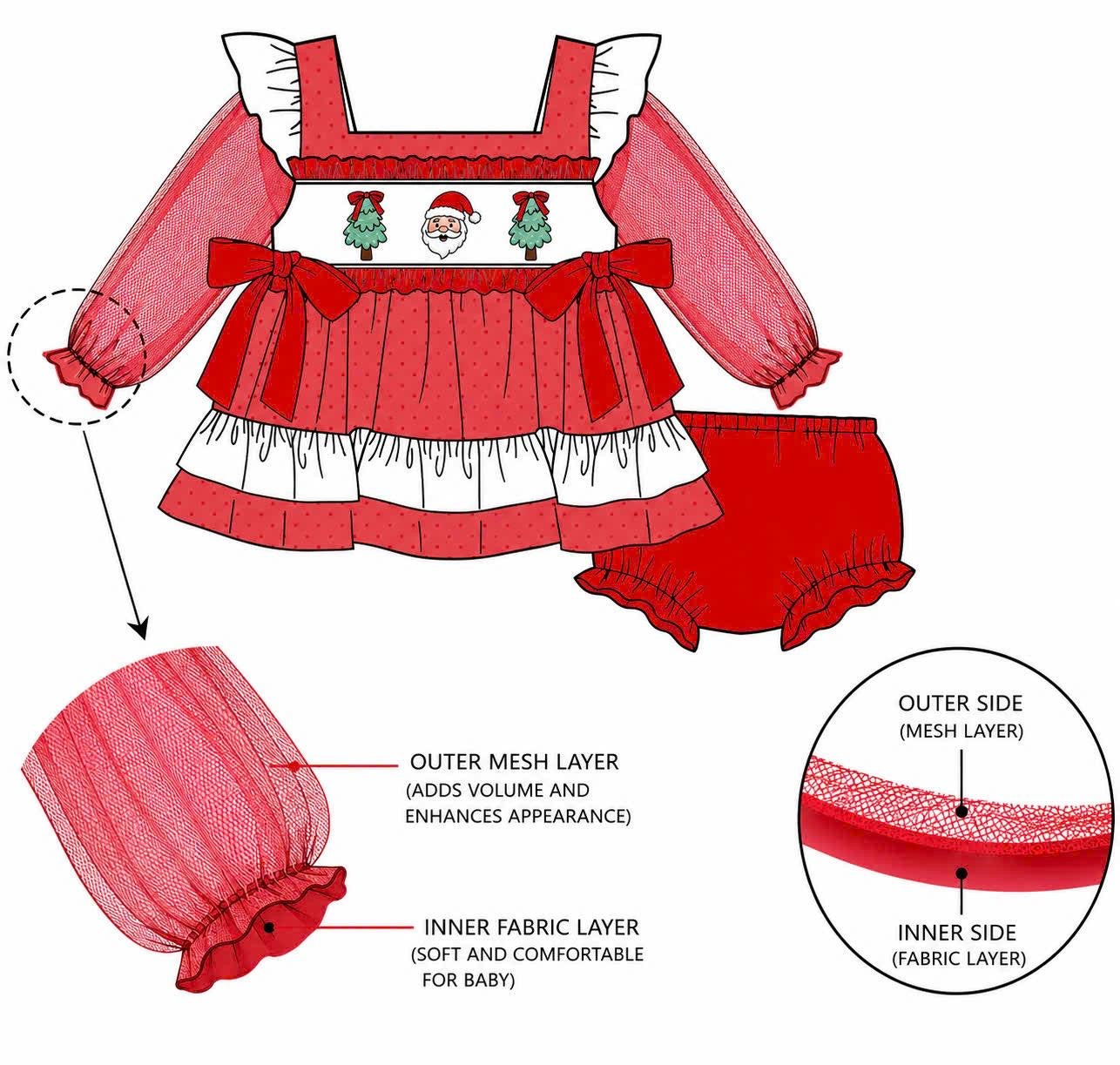 Here Comes Santa Diaper Set {PRE-ORDER}
