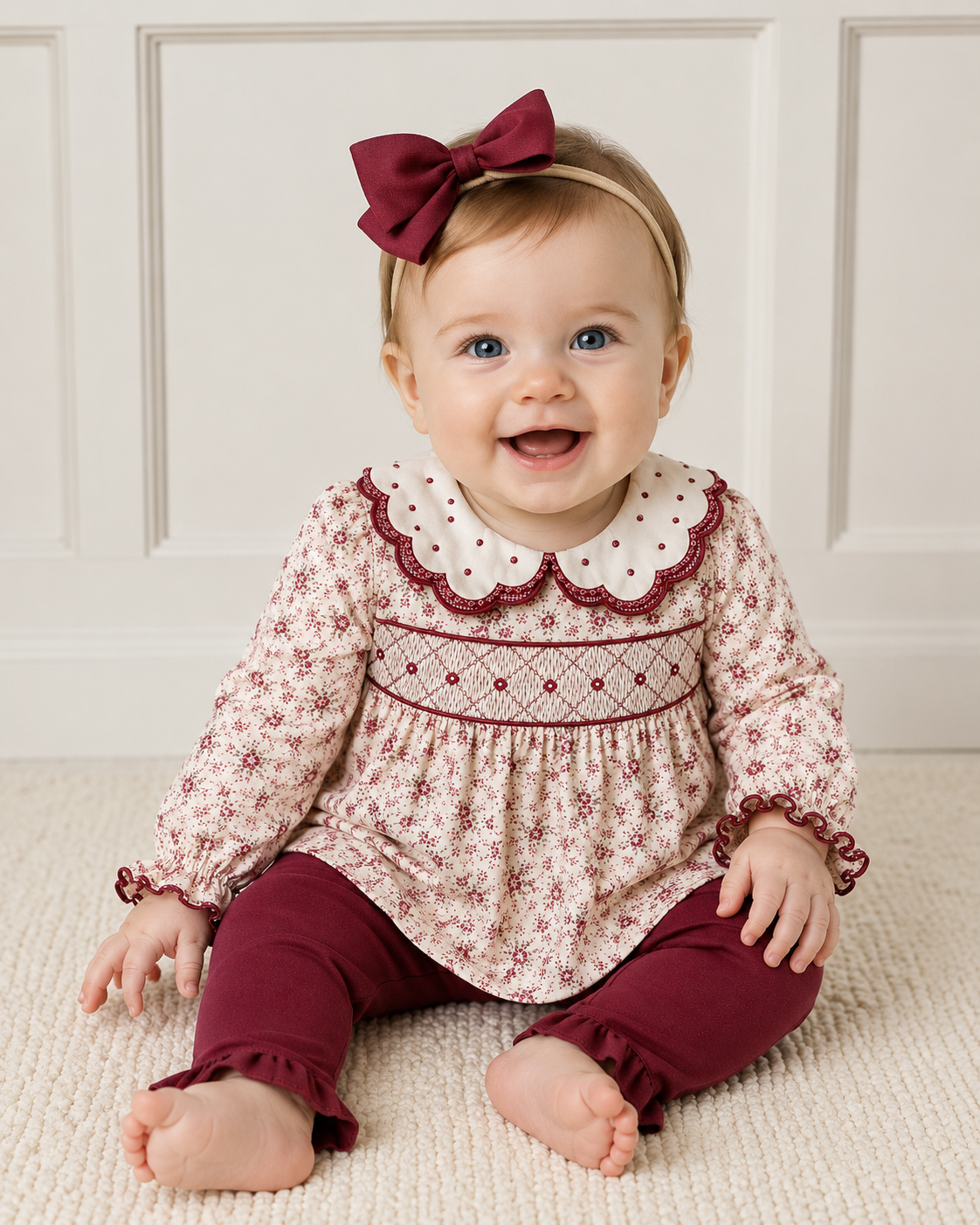 Meave Maroon Floral Set {PRE-ORDER - SB5} ETA NOVEMBER