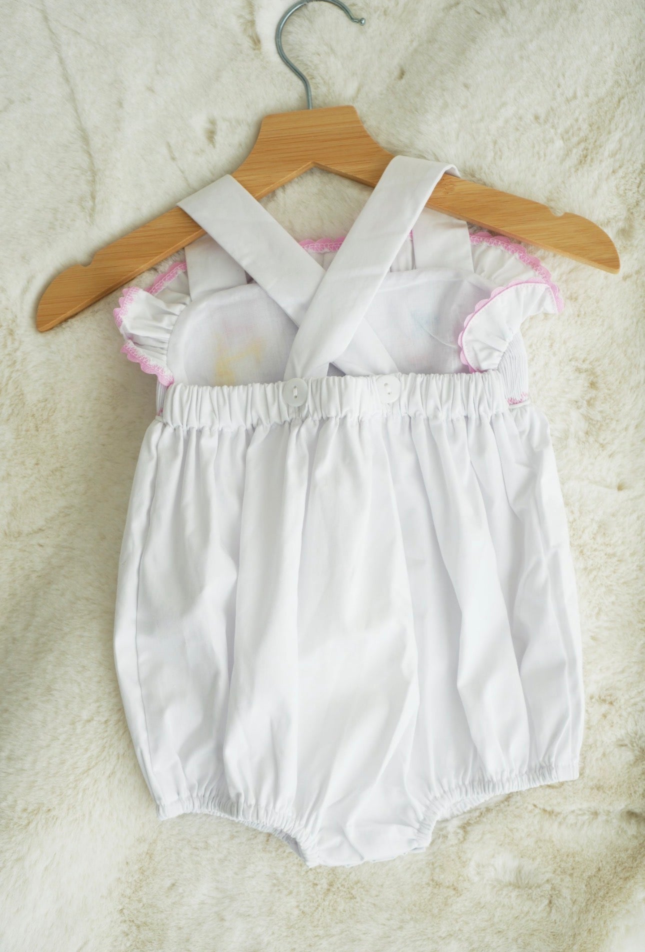 Mini Mouse Hand Smocked Bubble