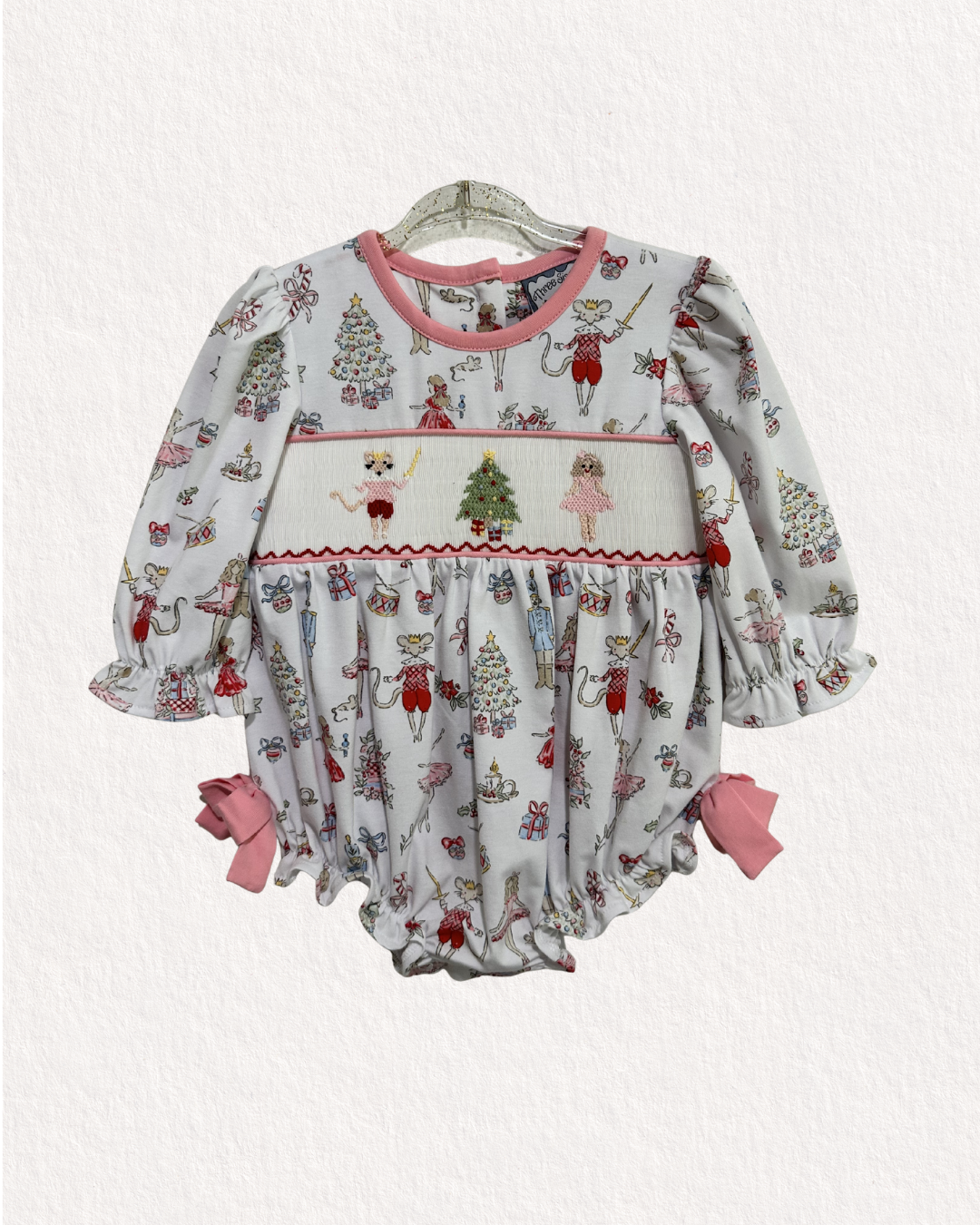 Cindy Character Christmas Bubble {Hand Smocked}