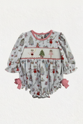 Cindy Character Christmas Bubble {Hand Smocked}