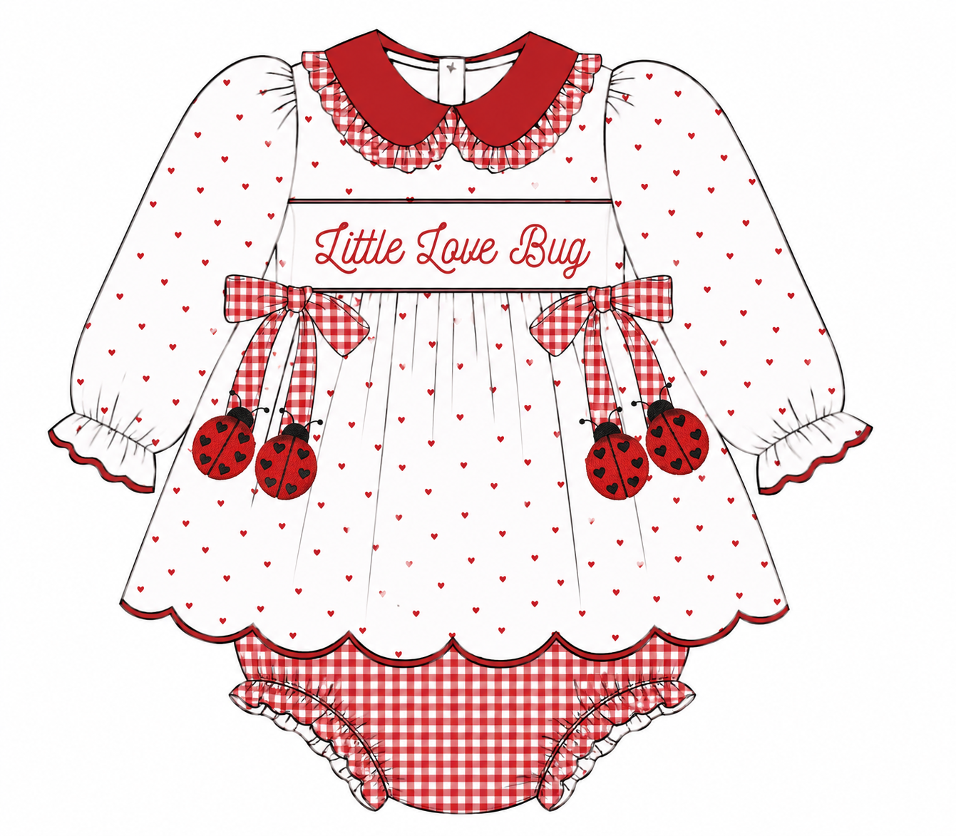 Little Love Bug Skirted Bubble -- PRE ORDER {SB6}