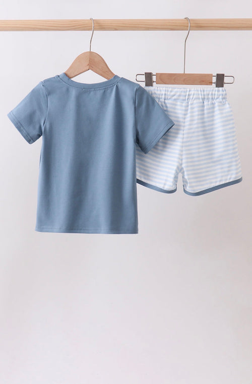 Blue Gingham Set