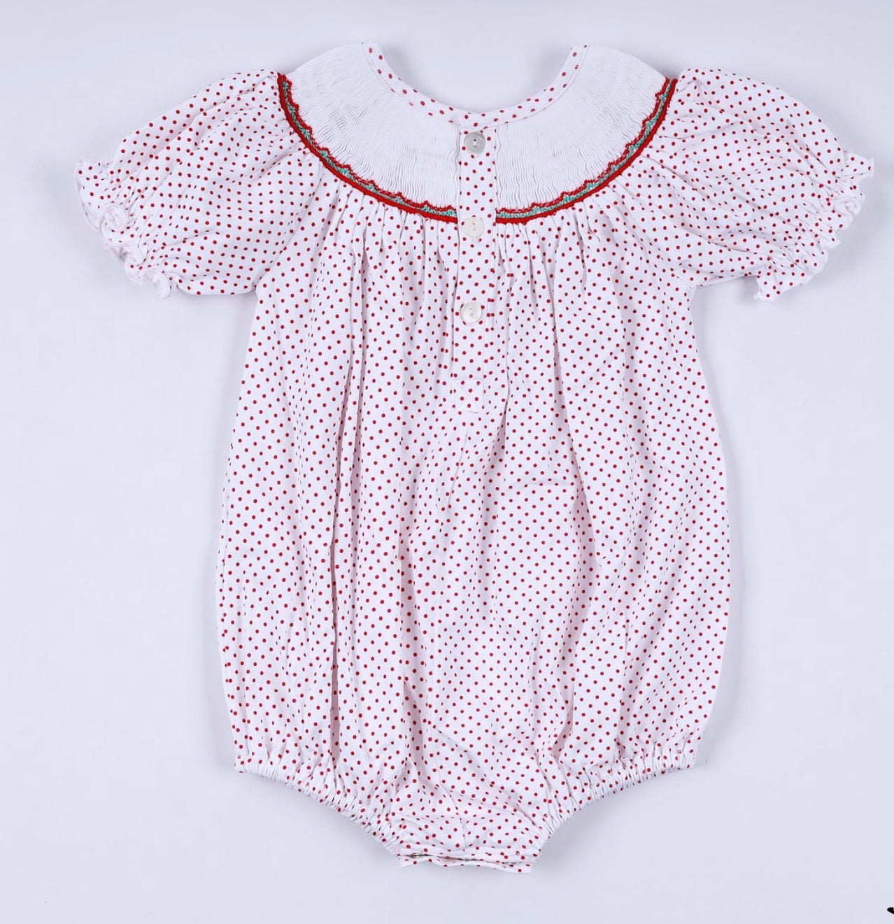 Gingerbread Hand Smocked Bubble
