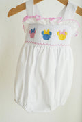 Mini Mouse Hand Smocked Bubble