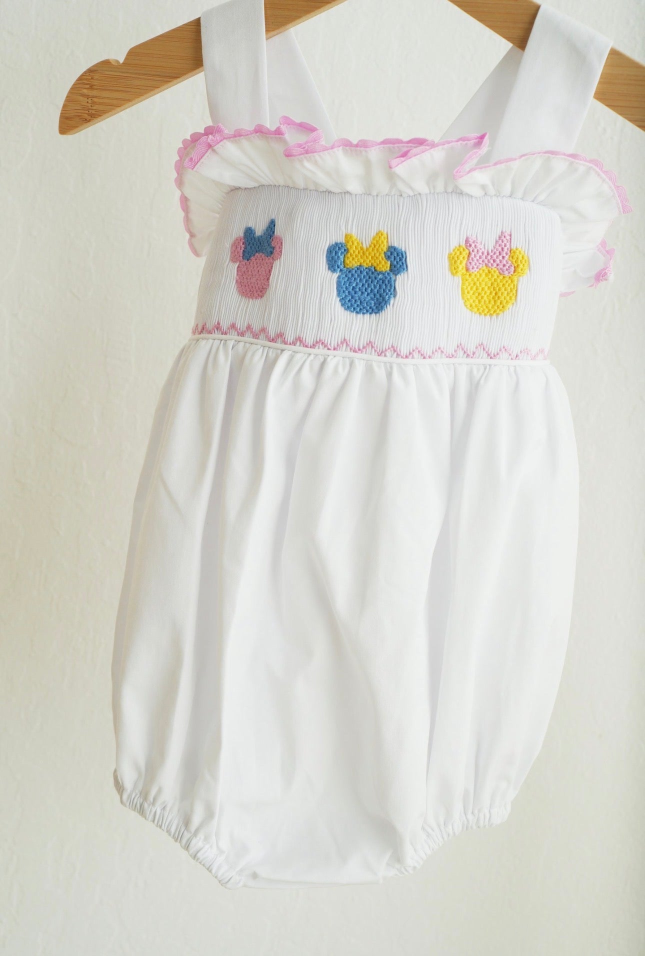Mini Mouse Hand Smocked Bubble