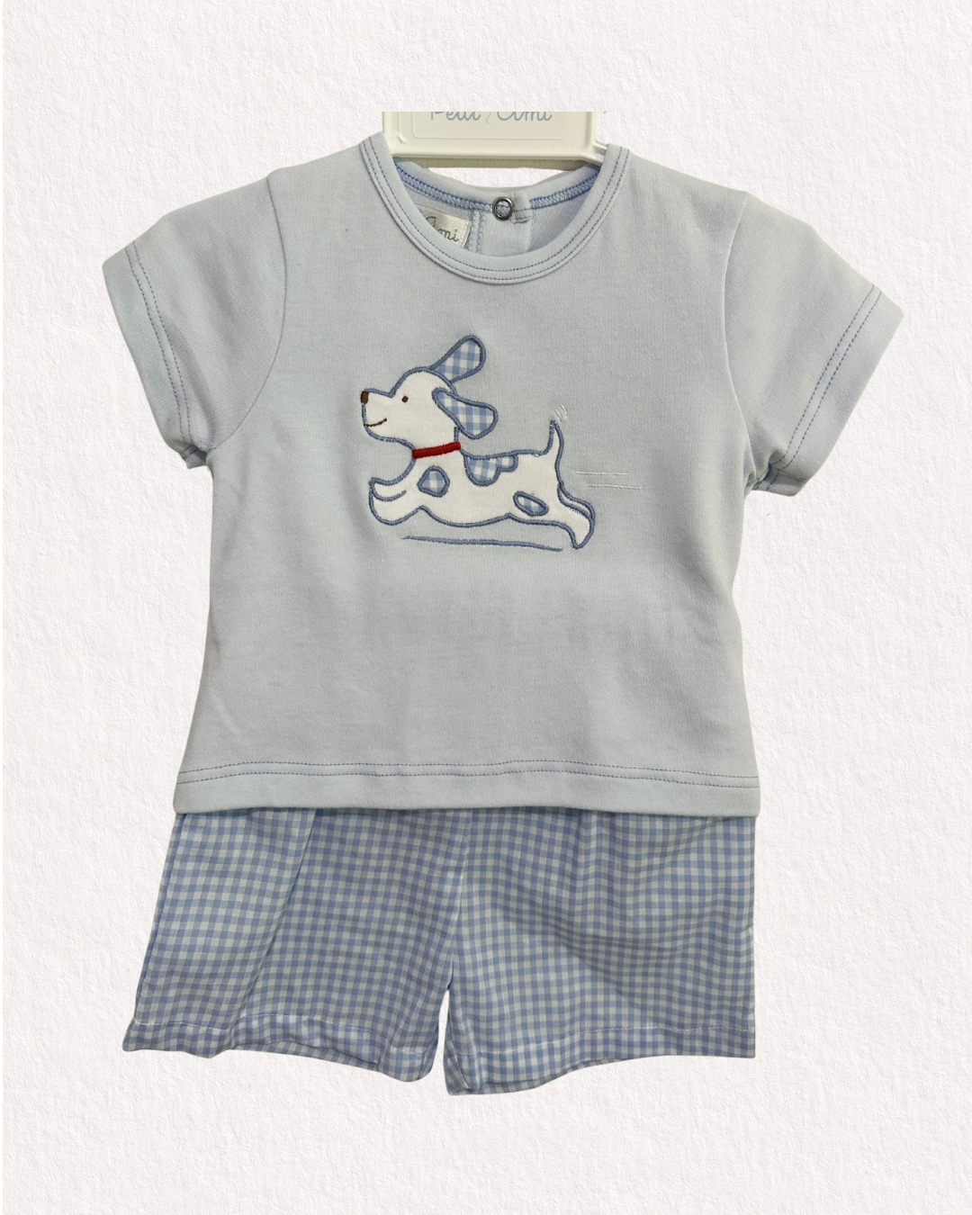 Theo Puppy Shorts Set