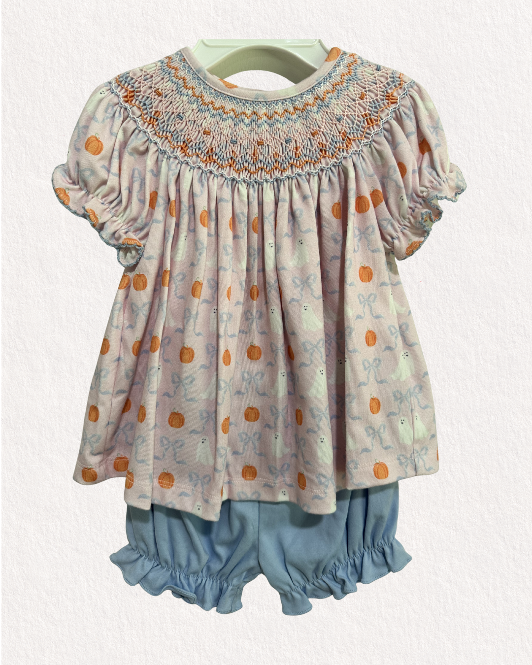 Halloween Smocked Bloomer Set