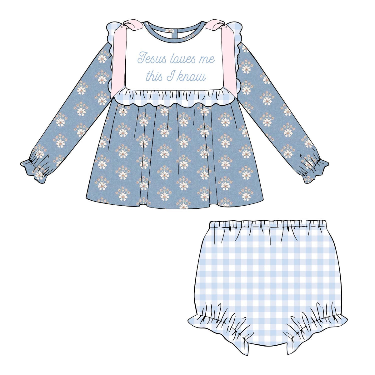 Jesus Loves Me Diaper Set {EXTRAS ETA November - SB8}