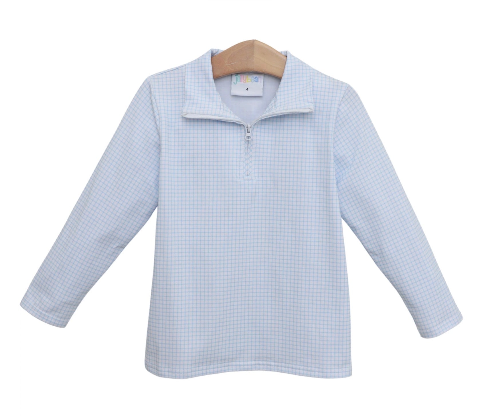 Evan Pullover- Light Blue Windowpane {ETA Late September}