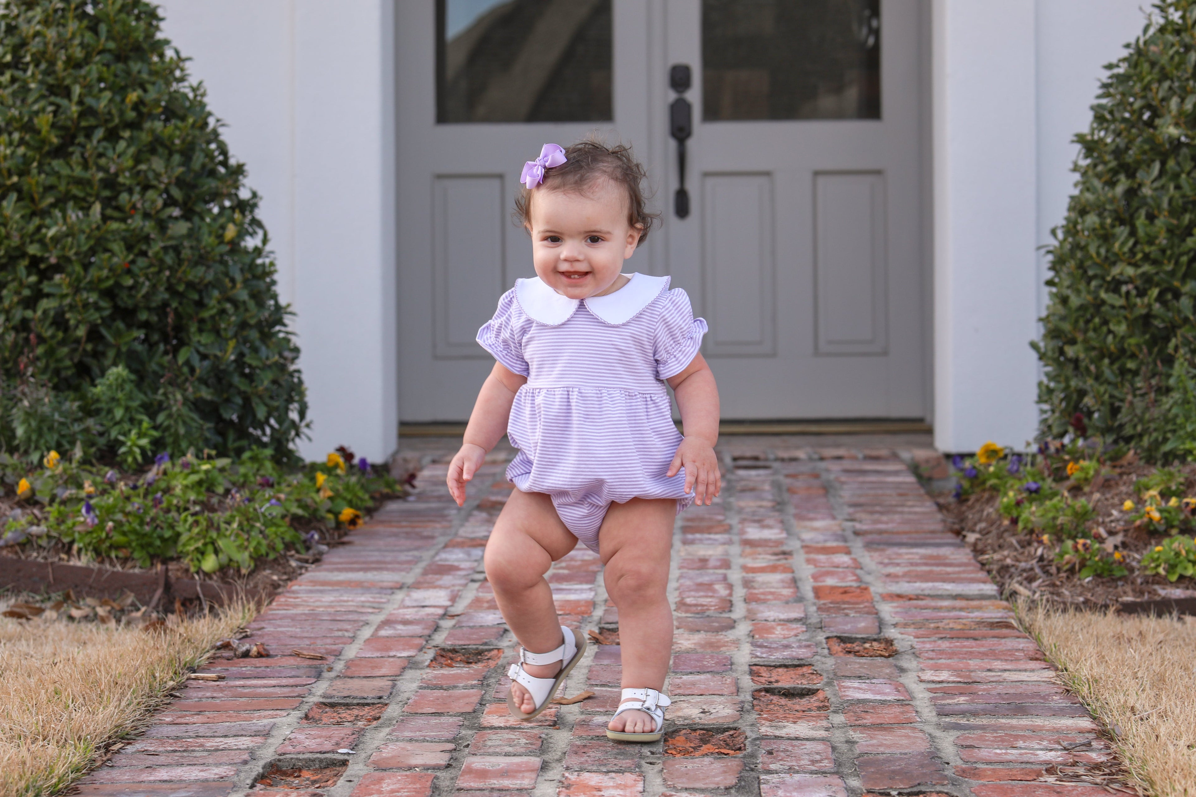 Charlotte Bubble - Lavender Stripe