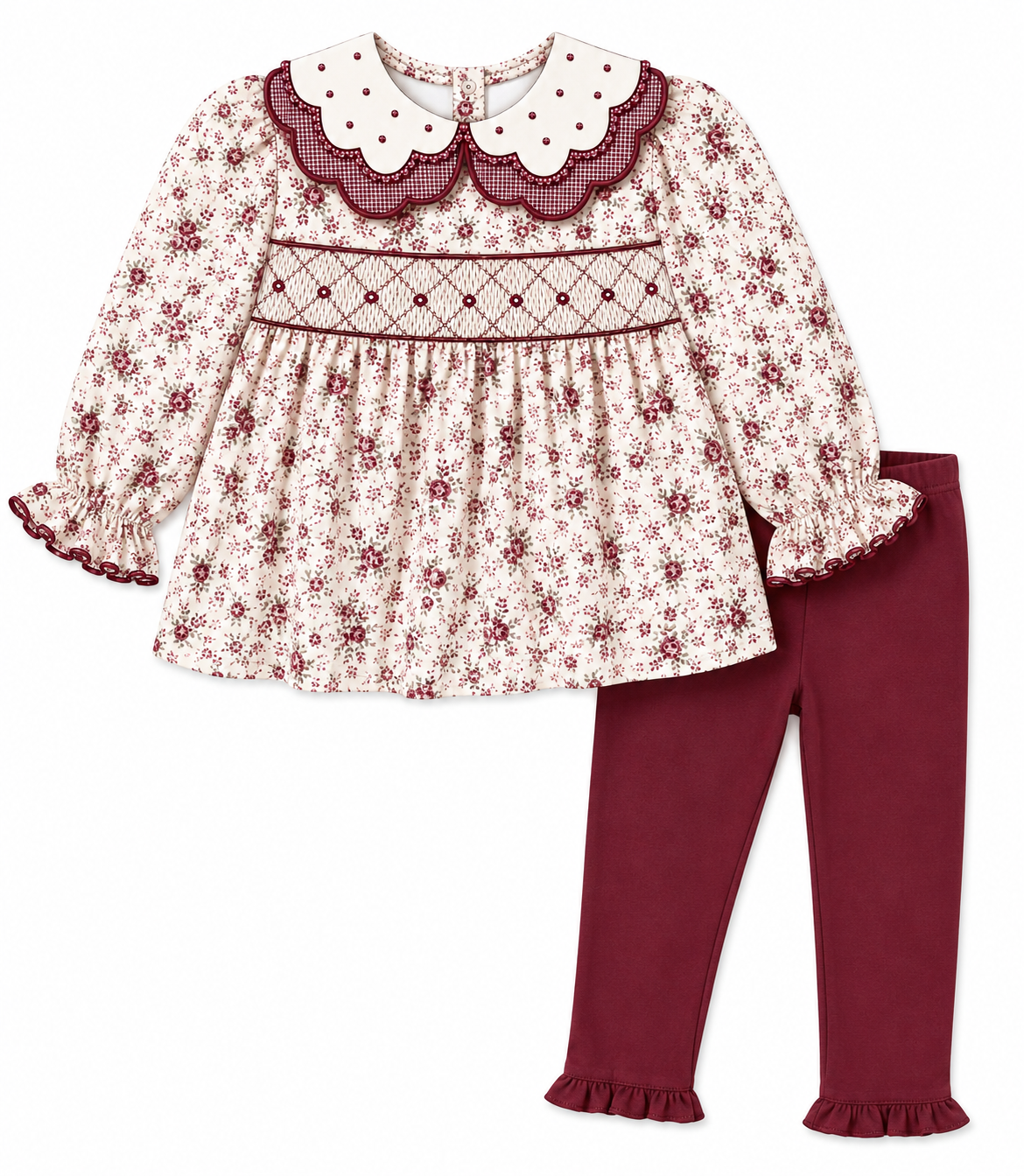 Meave Maroon Floral Set {PRE-ORDER - SB5} ETA NOVEMBER