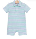 Michael Polo Romper - Seaside Stripe