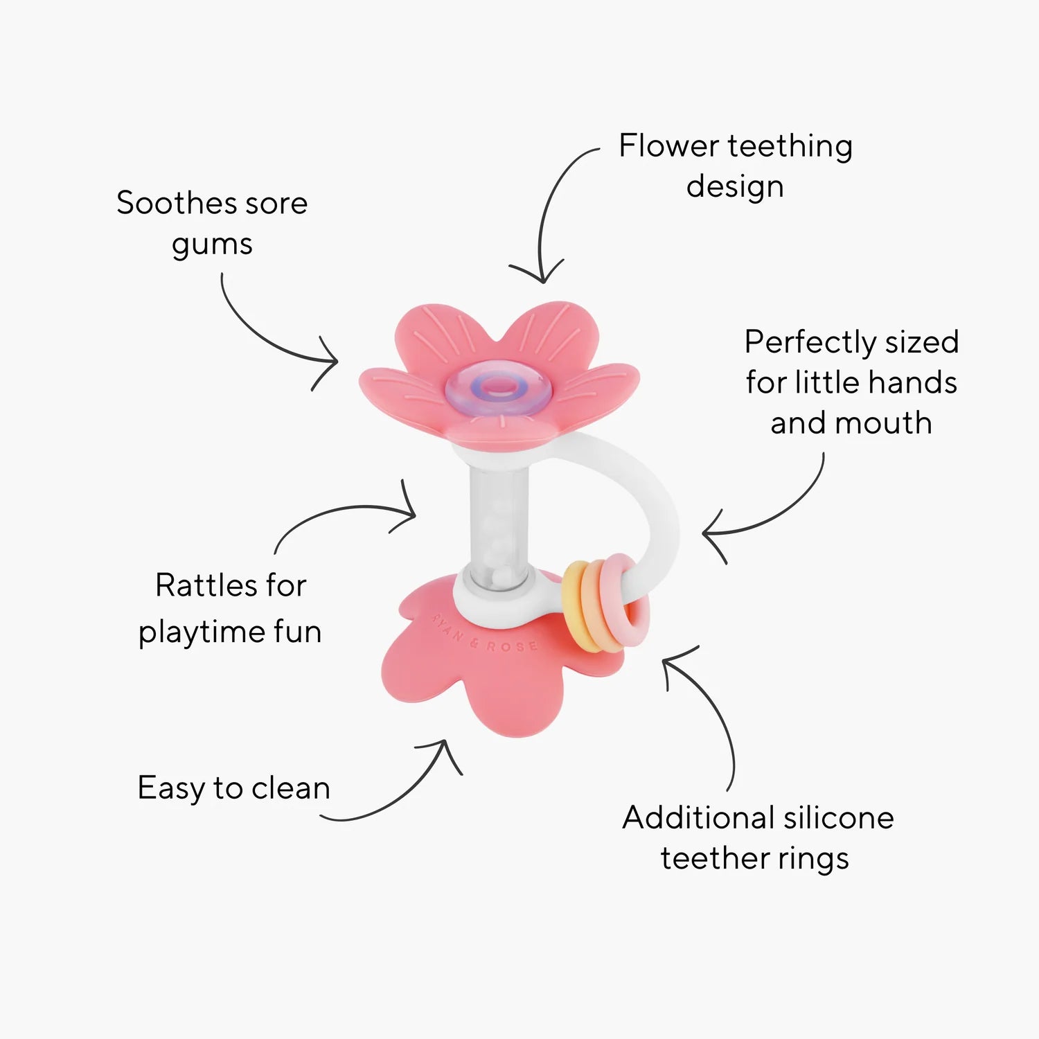 Flower Teether Rattle