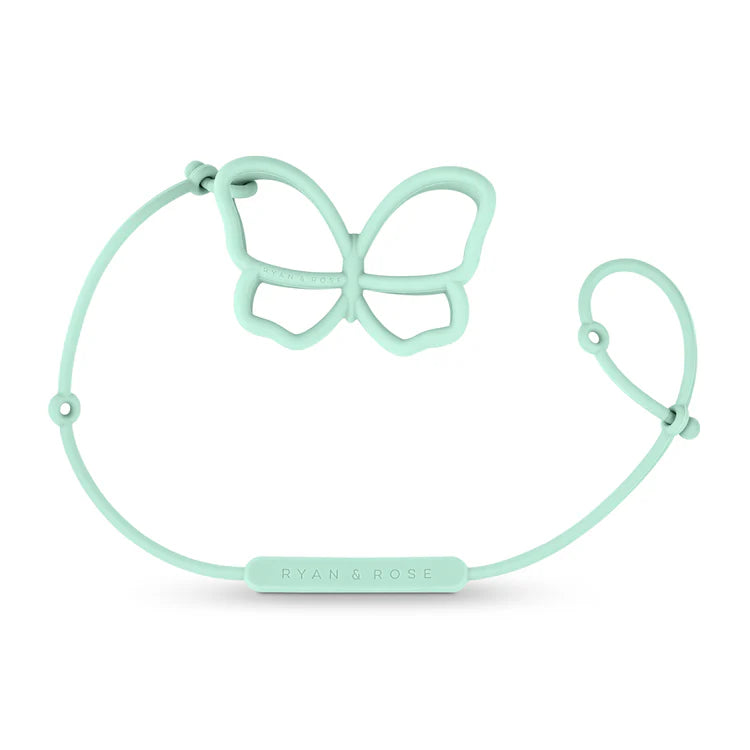 Butterfly Teether Toy + Strap {Multi Color Options}