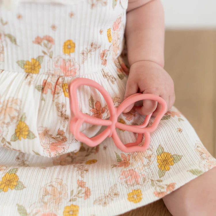 Butterfly Teether Toy + Strap {Multi Color Options}