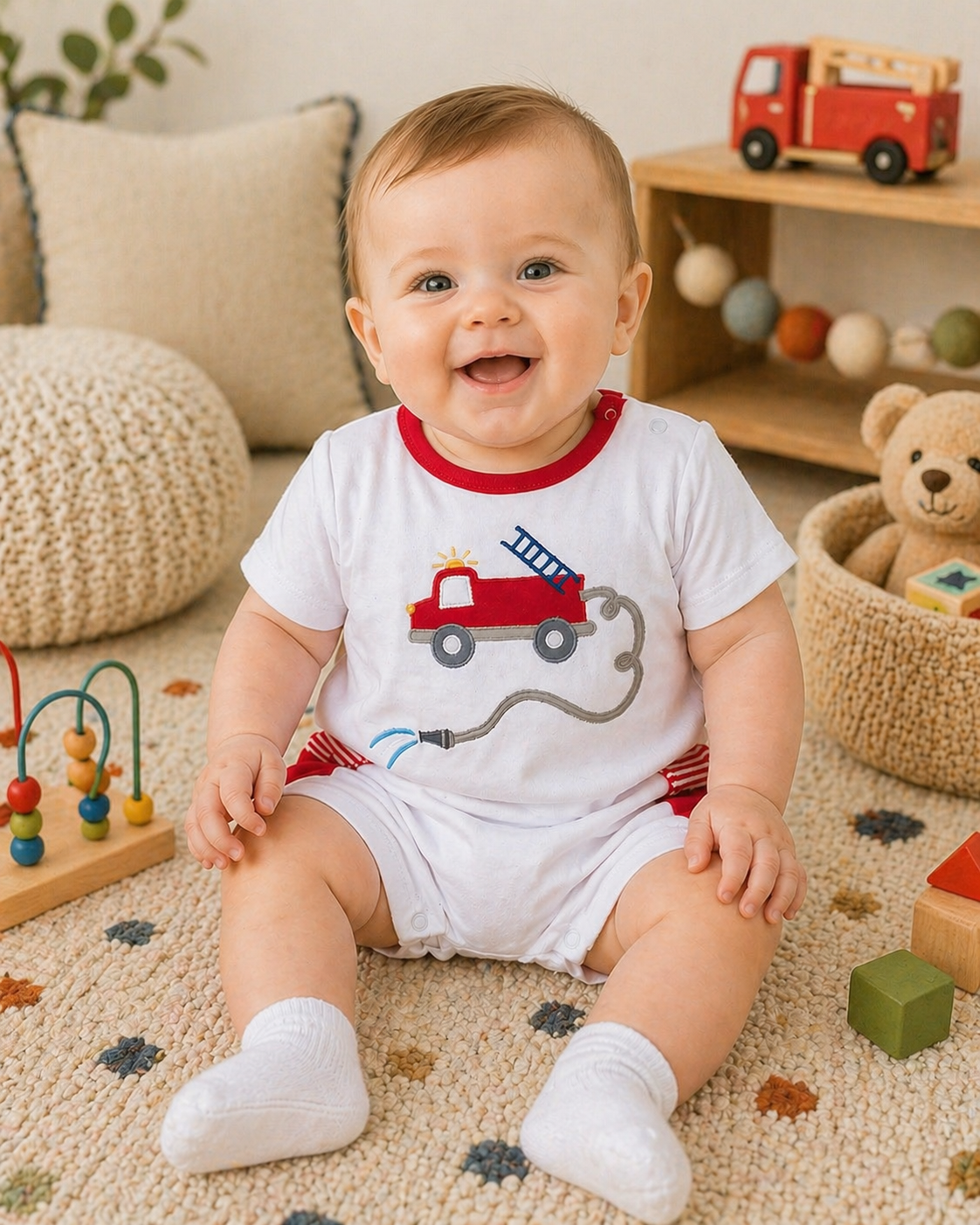 Fire Truck Romper